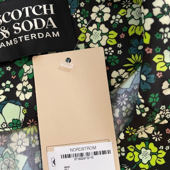 NWT Scotch & Soda Floral Print Belted Blazer - Picture 5 of 7